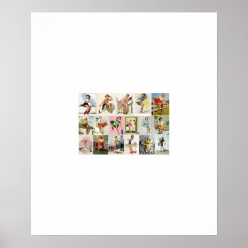 Pinup Collection Pin Up Art Poster by Pin_Up_Art at Zazzle
