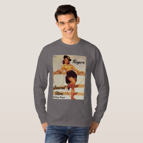 Pinup Cowgirl T_Shirt