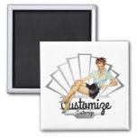 Pinup Girl Magnet at Zazzle