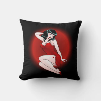 Pinup Girl Pillows 50s Pinup Girl Decor Gifts