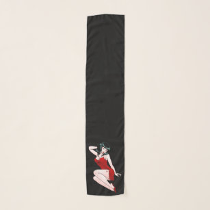 Pinup Girl Scarf Pin-Up 50s Pinup Girl Art Scarves