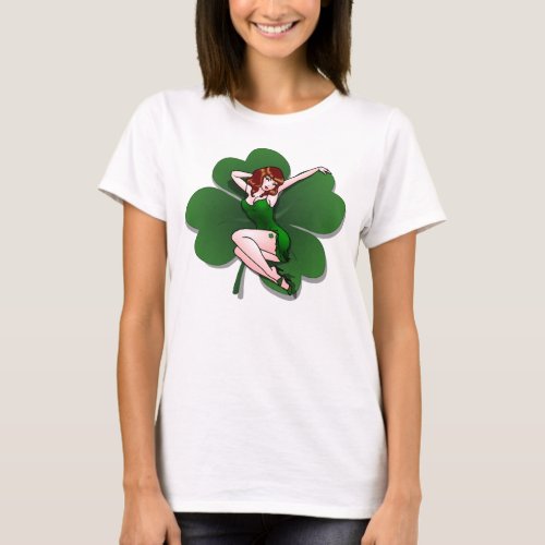 Pinup Girl Shirt St Patricks Shirts XXL Womens