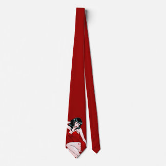 Pinup Girl Tie 50's Pinup Girl Neckties Retro Art
