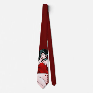 Pinup Girl Tie 50's Pinup Girl Neckties Retro Art