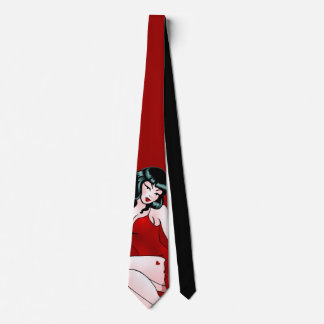 Pinup Girl Tie 50's Pinup Girl Neckties Retro Art