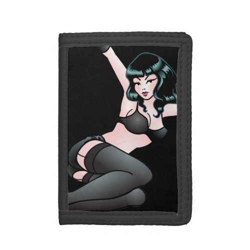 Pinup Girl Wallet Retro Pin_up Wallet Dancer Gift