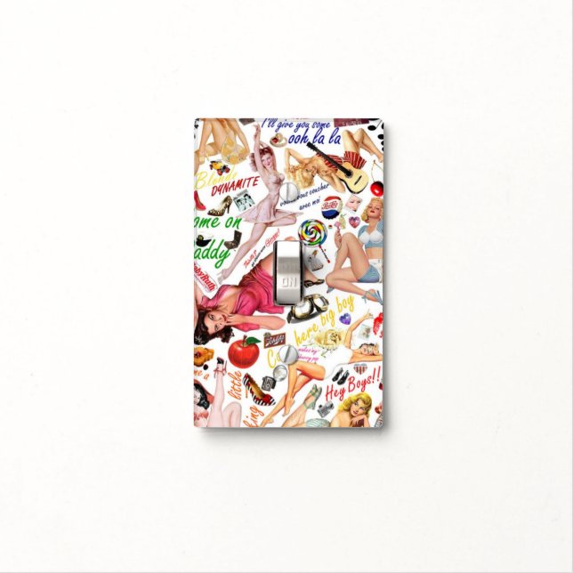 "PINUP GIRLS" Light Switch Cover (In Situ)