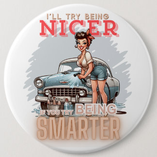 Pinup Lady Vintage COLOSSAL 6 inch Photo Pins 