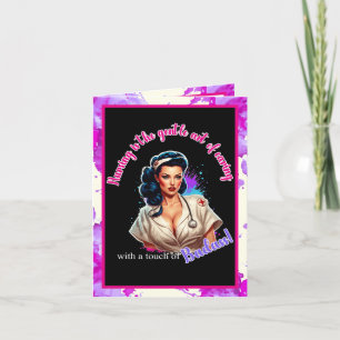 Pinup_ Nurse Badass Letterpress Thank You Card