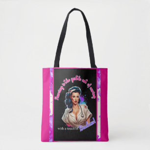 Pinup_  Nurse Badass Tote Bag