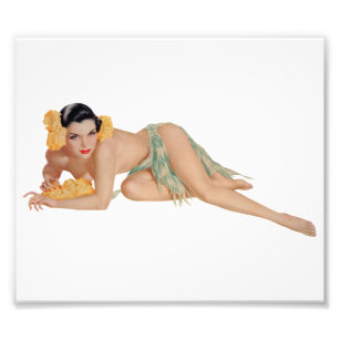 Swimming Pin-up Girl Art Print by PinUpMuseum