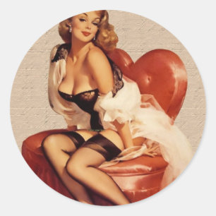 pinup sticker