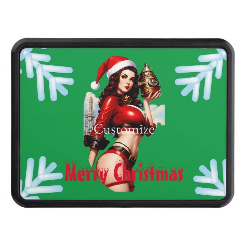 Pinup _style Santas Helper Thunder_Cove  Hitch Cover