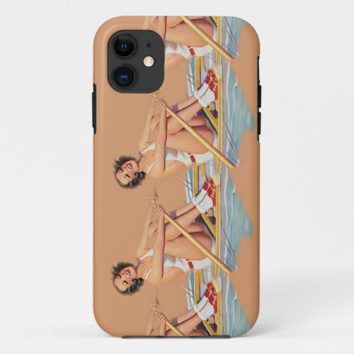 Pinup Women Rowing iPhone Case