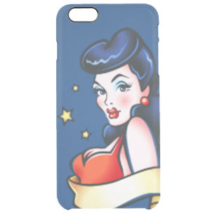 pinupgirl clear iPhone 6 plus case