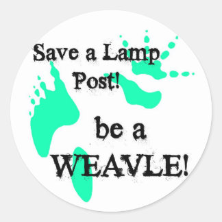 PinWeavleRun Classic Round Sticker