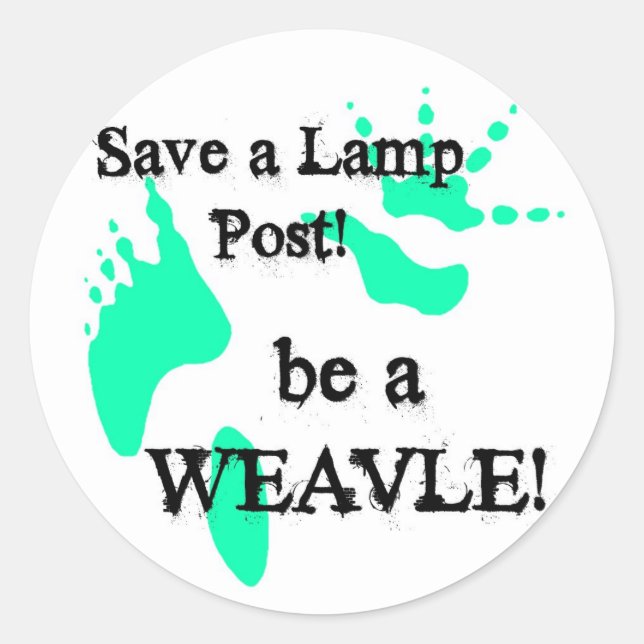 PinWeavleRun Classic Round Sticker (Front)