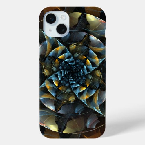 Pinwheel Abstract Art iPhone 15 Plus Case