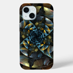 Pinwheel Abstract Art iPhone 15 Case