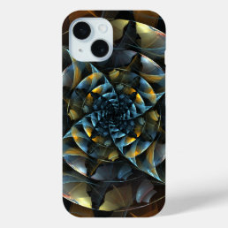 Pinwheel Abstract Art iPhone 15 Case