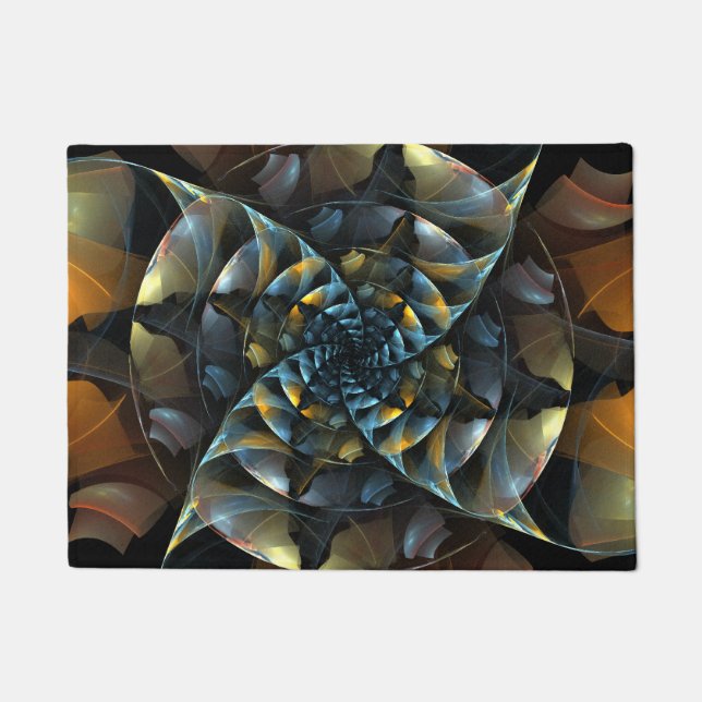 Pinwheel Abstract Art Doormat (Front)