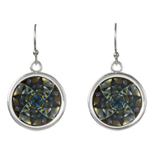 Pinwheel Abstract Art Earrings