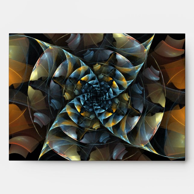 Pinwheel Abstract Art Envelope (Front)