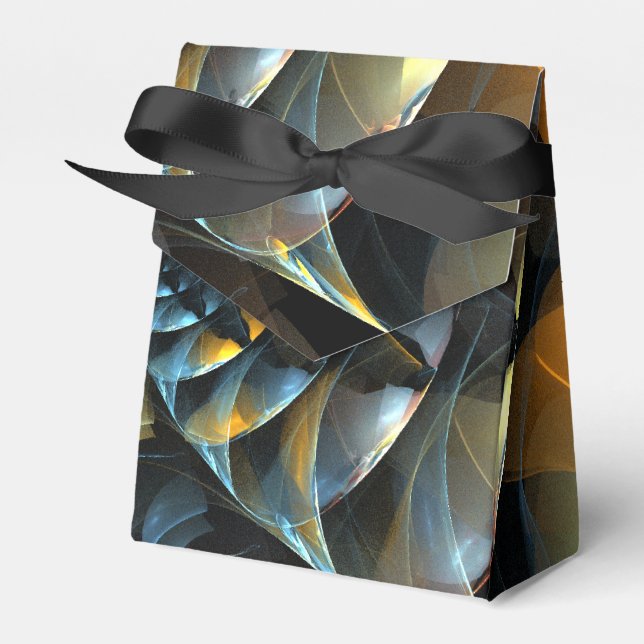 Pinwheel Abstract Art Favor Boxes (Front Side)