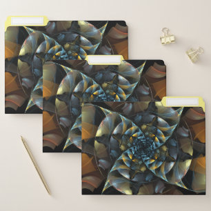 Pinwheel Abstract Art File Folder