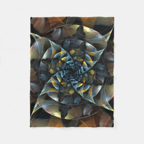 Pinwheel Abstract Art Fleece Blanket