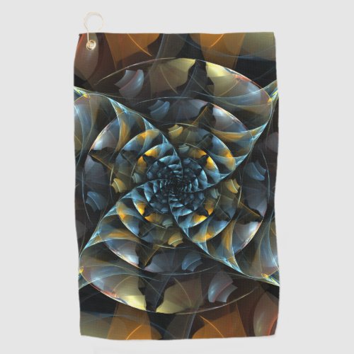 Pinwheel Abstract Art Golf Towel