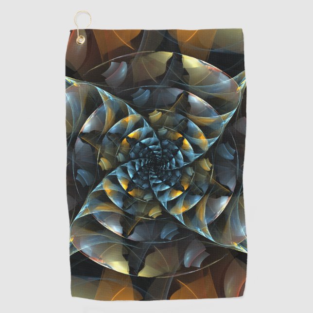 Pinwheel Abstract Art Golf Towel (Front)