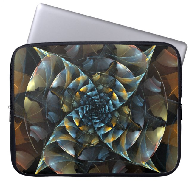 Pinwheel Abstract Art Laptop Sleeve (Front)