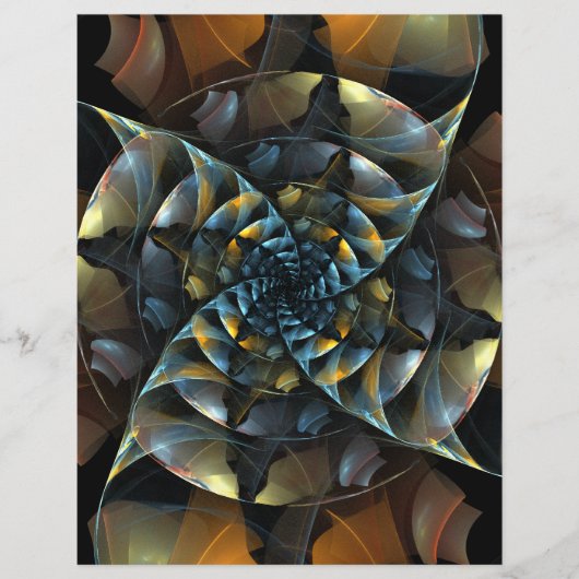 Pinwheel Abstract Art Letterhead (Front)