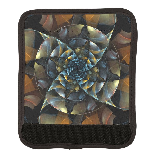 Pinwheel Abstract Art Luggage Handle Wrap (Front)