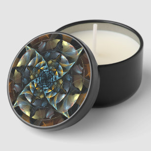 Pinwheel Abstract Art Mini Candle Favors