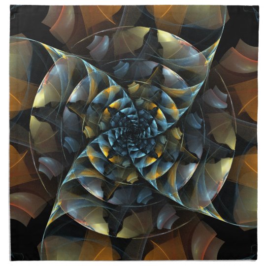 Pinwheel Abstract Art Napkin