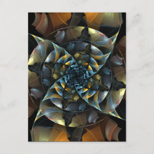 Pinwheel Abstract Art Postcard