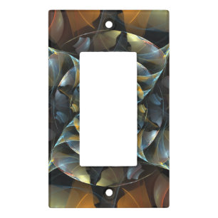 Pinwheel Abstract Art Single Rocker Light Switch Cover