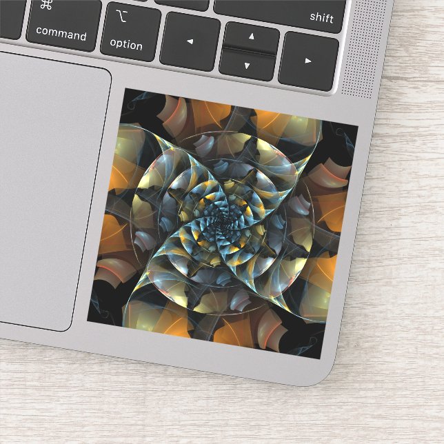 Pinwheel Abstract Art Sticker (Detail)