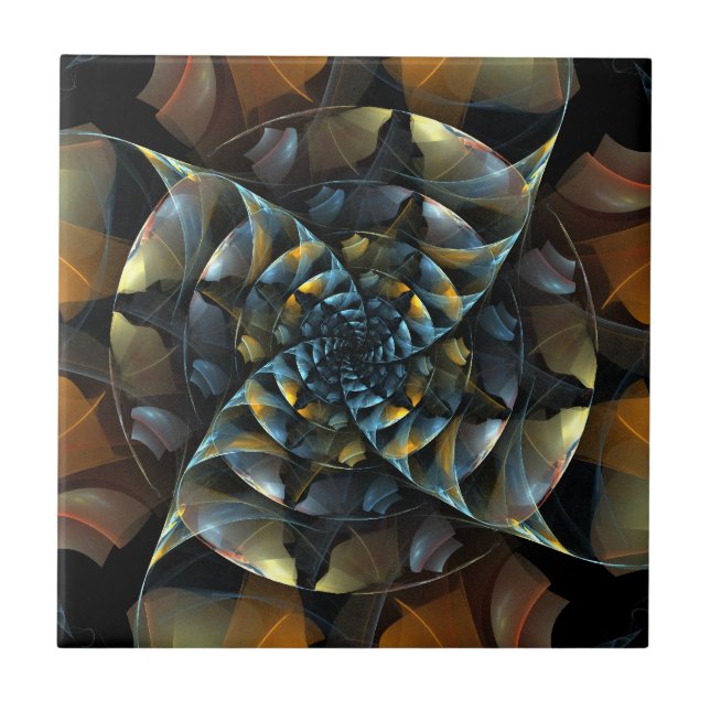 Pinwheel Abstract Art Tile (Front)