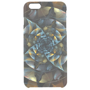 Pinwheel Abstract Art Clear iPhone 6 Plus Case