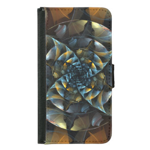 Pinwheel Abstract Art Wallet Case