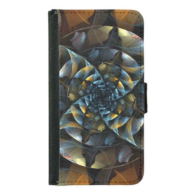 Pinwheel Abstract Art Wallet Case (Front)