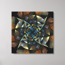 Pinwheel Abstract Art Wrapped Canvas Print