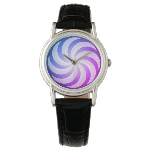 Pinwheel Blue Purple Watch