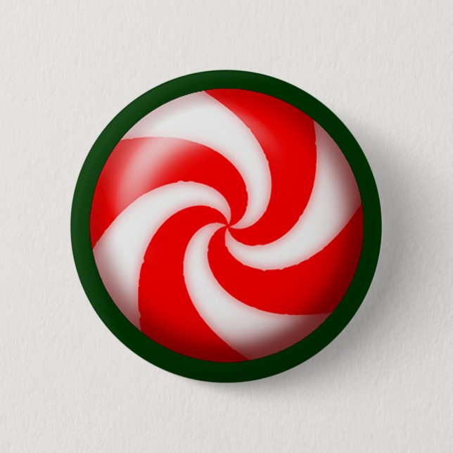 PINWHEEL CANDY by SHARON SHARPE Pinback Button (Front)