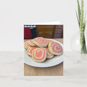 Pinwheel Cookies Letterpress Thank You Card
