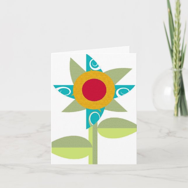 Pinwheel Flower Card (Front)