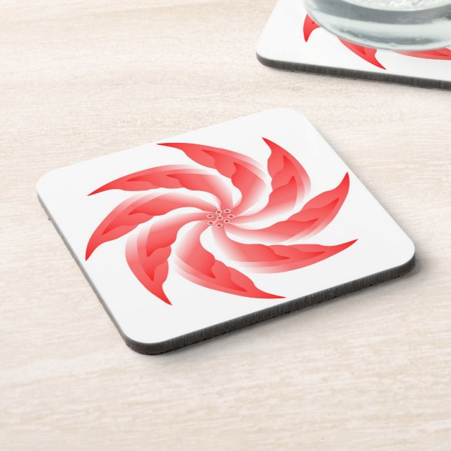 PINWHEEL FLOWER DRINK COASTER (Left Side)